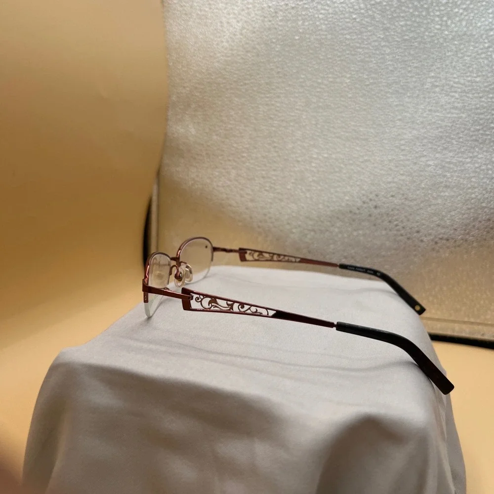 Laura Ashley Janis Eyeglasses Women 52-16-135 Cinnamon NWOT Cottagecore